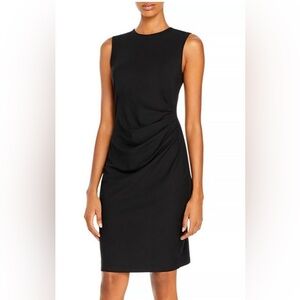 Theory Asymmetrical Black Sheath Dress Sleeveless - Size Small